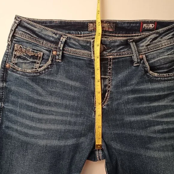 Silver Jeans Co. denim Jeans Size 31/12 Suki Mid Rise Skinny Leg Medium Wash - Picture 7 of 9